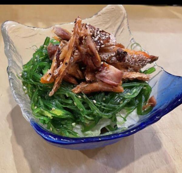 Salmon Skin Salad